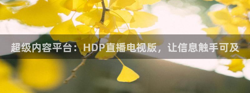 nba雨燕直播体育：超级内容平台：HDP直播电视版，让信息触手可及